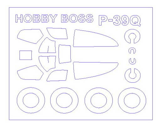 KV Models 72564 P-39N/Q AIRCOBRA (HOBBYBOSS #80234,#80240) + маски на диски и колеса HOBBY BOSS 1/72