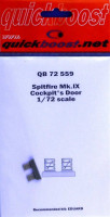 QuickBoost QB72559 Spitfire Mk.IX cockpit's door (EDU) 1/72