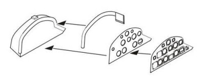CMK Q72132 Caberra PR Mk.9 Instrument panel for Airf. 1/72