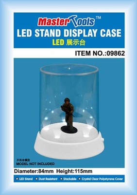 Master Tools 09862 Стенд с плоской колбой с голубой LED подсветкой размер 84*115 мм