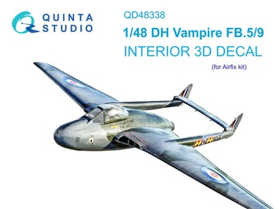 Quinta studio QD48338 DH Vampire FB.5/FB.9 (Airfix) 1/48