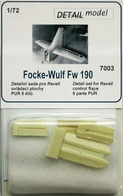 Detail Model DETMO7003 1/72 Fw 190 control flaps (REV)
