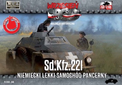First To Fight FTF-72048 SdKfz 221 German light armoured vehicle 1/72