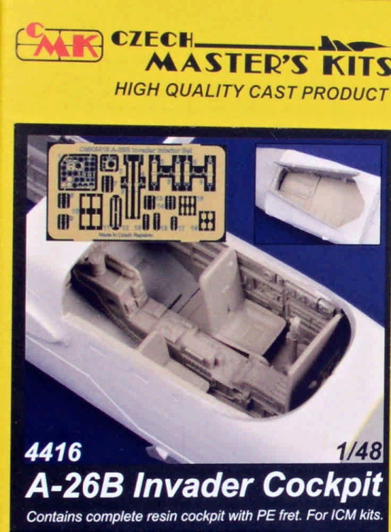 CMK 4416 A-26B Invader Комплект кабины (ICM) 1/48