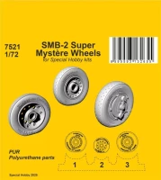 CMK SP7521 SMB-2 Super Mystere wheels (SP.HOBBY) 1/72