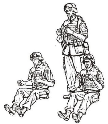 CMK F35200 M 1095 Hummer crew (3fig) 1/35