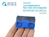 Quinta studio QR43005 Коврик напольный и брызговики для КАМАЗ-65115 (Звезда) 1/43