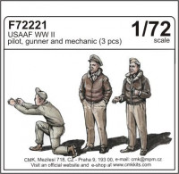 CMK F72221 USAAF WWII pilot, gunner and mechanic (3 fig) 1/72