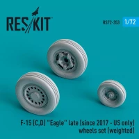 Reskit 72353 F-15 C,D Eagle late - US only wheels weighted 1/72