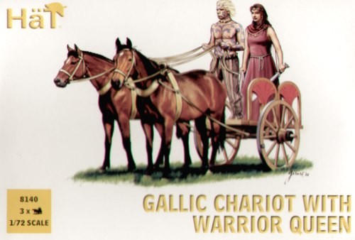 HAT 8140 Gallic Chariot with the Warrior Queen 1/72