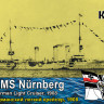 Comrig 70526PE German Nurnberg Light Cruiser, 1908 1/700