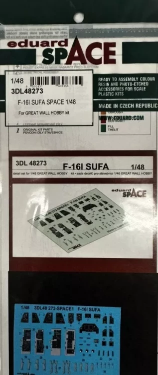Eduard 3DL48273 F-16I SUFA SPACE (GWH) 1/48