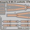 Eduard 33183 Mosquito B Mk.IX seatbelts STEEL 1/32