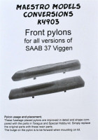 Maestro Models MMCK-4903 1/48 SAAB 37 Viggen - Front pylons