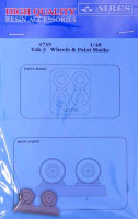 Aires 4739 Yak-3 wheels & paint masks 1/48