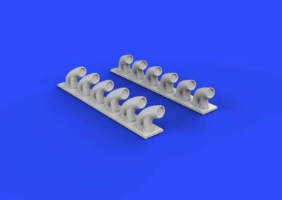 Eduard 632081 P-39Q/N exhaust stacks 1/32