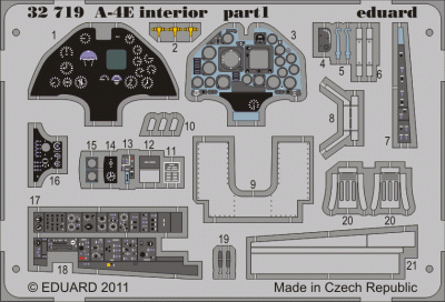 Eduard 32719 A-4E interior S.A.