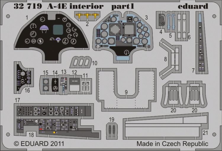 Eduard 32719 A-4E interior S.A.