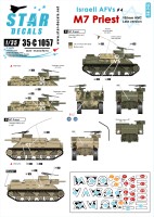 Star Decals 35-C1057 Israeli AFVs # 4. M7 Priest 105mm HMC 1/35