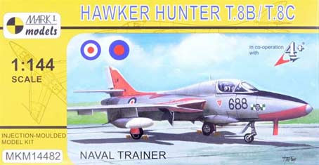 Mark 1 Models MKM-14482 H. Hunter T.8B/T.8C Naval Trainer (4x camo) 1/144