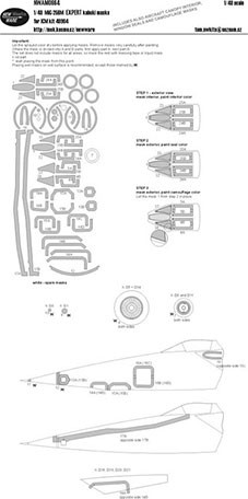 New Ware NWA-M0664 1/48 Mask MiG-25BM EXPERT (ICM 48905)