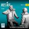 Reskit RSF32-114 USAF pilots (2 pcs.) & M1 Weaver trolley 1/32