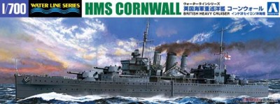 Aoshima 056721 HMS Cornwall `Indian Ocean Raid`1:700