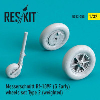 Reskit RS32-0350 Bf-109F (G Early) wheels Type 2 (weighted) 1/32