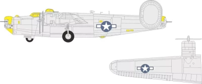 Eduard CX696 Mask B-24J US national insignia (HAS) 1/72