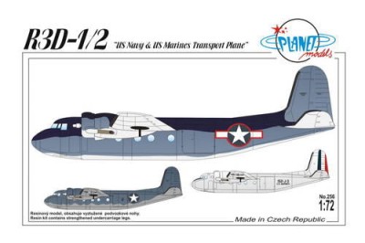 Planet Models PLT256 R3D-1/2 &quot;US Navy &amp; US Marines Transport Plane 1/72