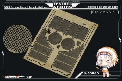Voyager Model FE35005 WWII German King Tiger (Porsche Turret)Grills set TAMIYA 1/35