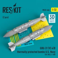 Reskit 32466 GBU-31 (V) 4/B thermally prot.bombs U.S. Navy 1/32