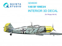 Quinta studio QD48240 Bf 109E-3/4 (Wingsy kits) 1/48