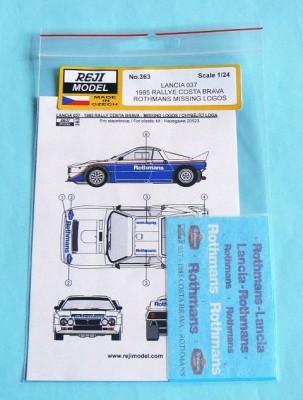 Reji Model 363 Lancia 037 Rally C.Brava 1985 Rothmans mis.l. 1/24