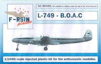 F-rsin Plastic FRP4060 Lockheed L-049/L-749 Constellation - BOAC - silk-screened/laser decals 1/144