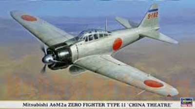 Hasegawa 09142 Самолет Mitsubishi A6M2a ZERO TYPE11 Jt42 (HASEGAWA) 1/48