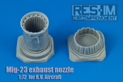 RES-IM RESIM7207 1/72 MiG-23 Exhaust nozzle (for RV AIRCRAFT)
