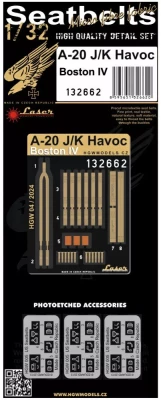 HGW 132662 Seatbelts A-20 J/K Havoc (laser) 1/32