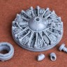 Sbs Model 48087 SBD-5 Dauntless Engine & Exhaust set 1/48