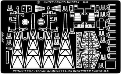 White Ensign Models PE 2006 SOVREMENNY 956E SUPPLEMENTAL SET 1/200