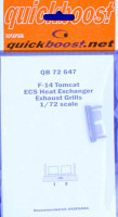 Quickboost QB72 647 F-14 Tomcat ECS heat exchang.exh.grills (HAS) 1/72