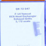 QuickBoost QB72647 F-14 Tomcat ECS heat exchang.exh.grills (HAS) 1/72