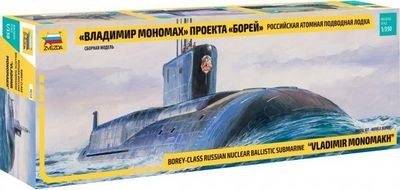 Звезда 9058 ПЛАРБ &quot;Владимир Мономах&quot; проекта &quot;Борей&quot; 1/350