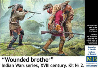 Master Box 35210 Wounded brother, Indian Wars series (3 fig.) 1/35