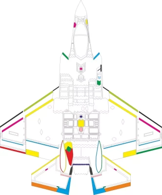 Eduard CX698 Mask F-35C RAM coating (TAM) 1/72