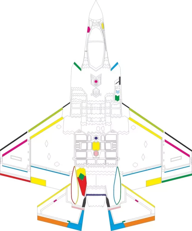 Eduard CX698 Mask F-35C RAM coating (TAM) 1/72