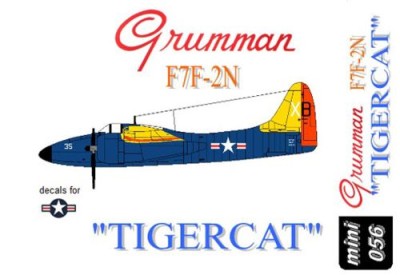 Miniwing MINI056 Grumman F7F-2N 'TIGERCAT'. 1/144