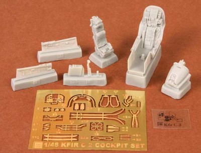 Sbs Model 48043 IAI Kfir C2 cockpit set 1/48