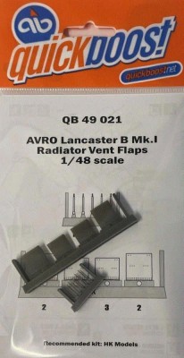 QuickBoost QB49021 Lancaster B Mk.I radiator flaps (HK MOD.) 1/48