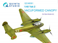 Quinta studio QC48081 Як-2 (для модели Mars Models) Набор остекления 1/48